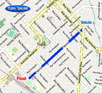 Mapa Av TAPUIAS